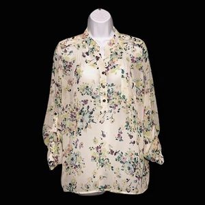 Sweet Rain Floral Top Large